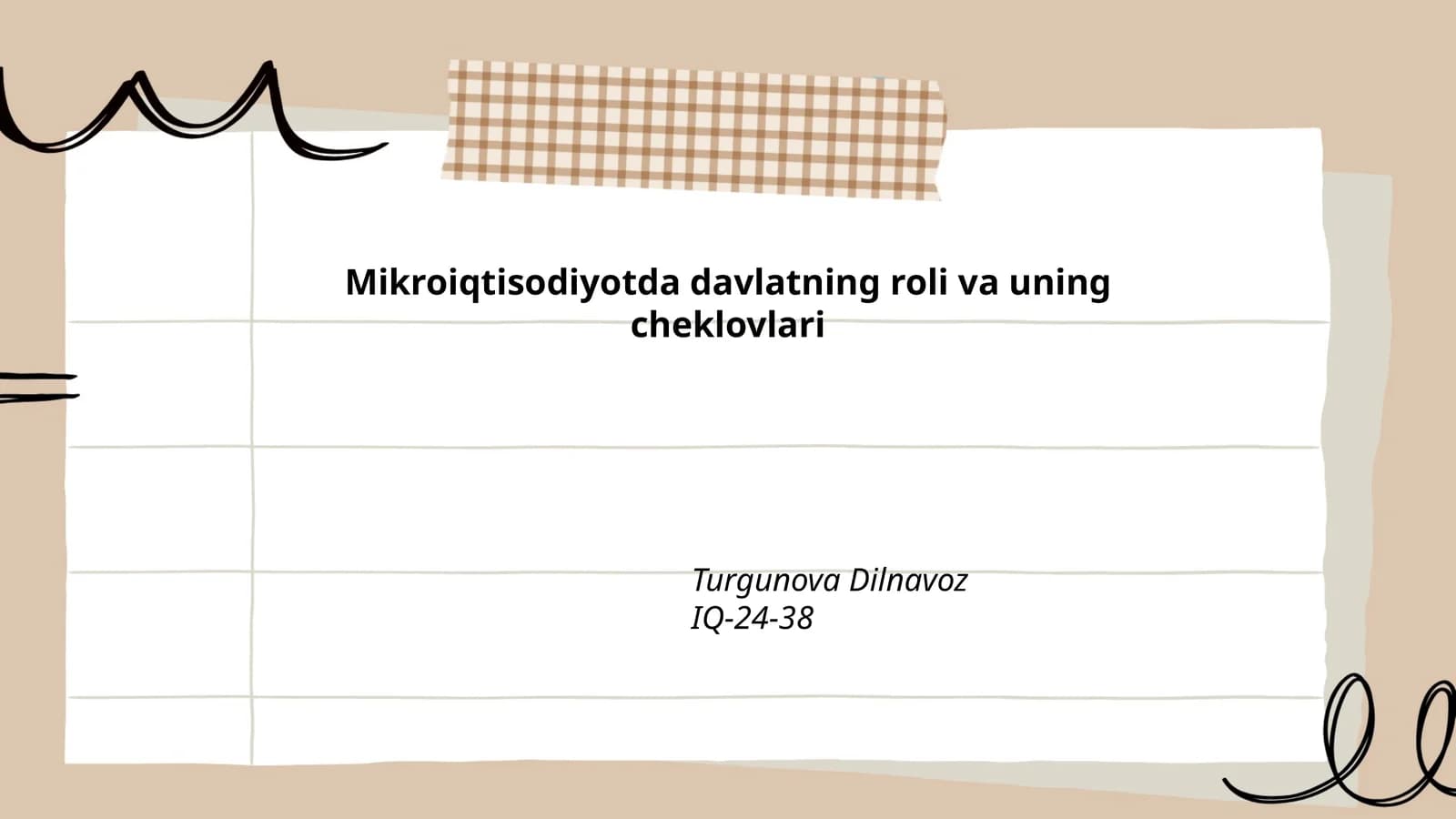Mikroiqtisodiyotda davlatning roli va uning cheklovlari