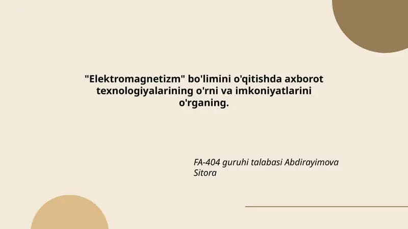 Elektromagnetizm