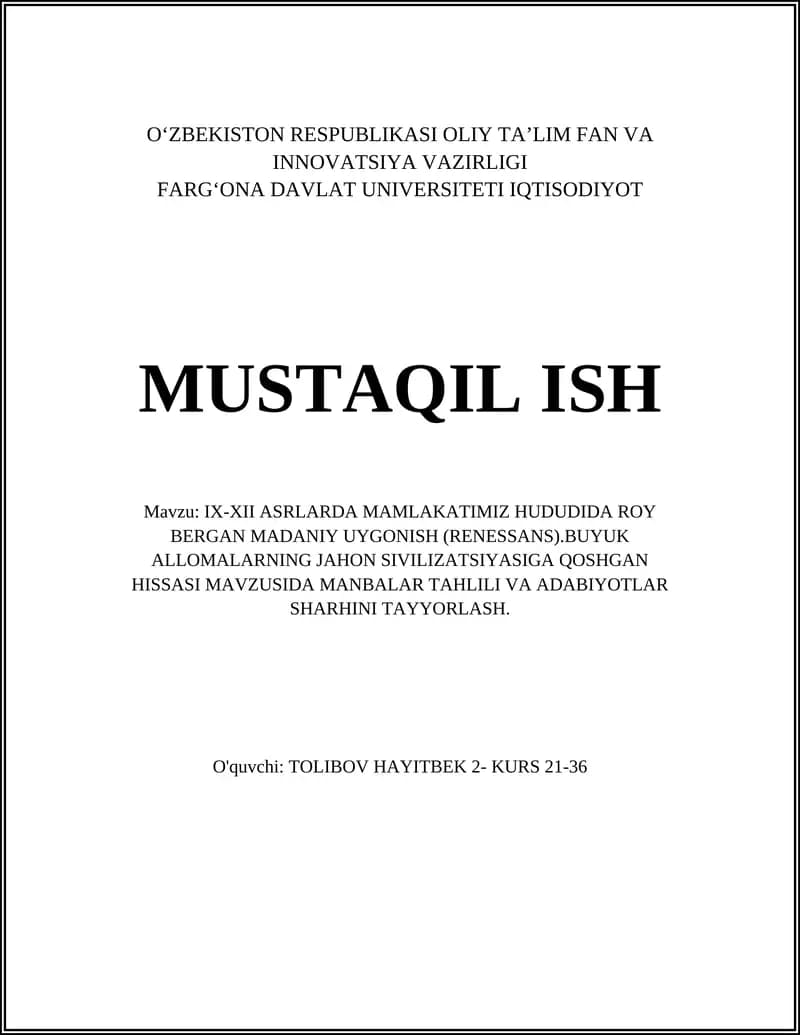 Buxoro madaniy uyg'onishi