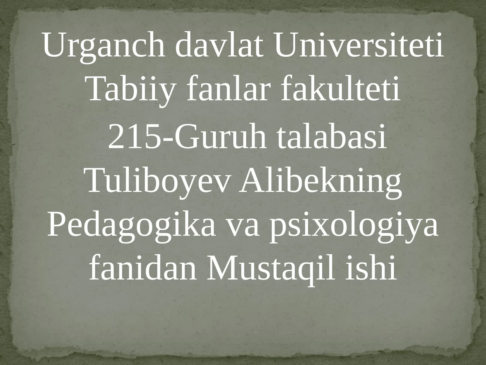 Qobiliyatlar haqida tushuncha
