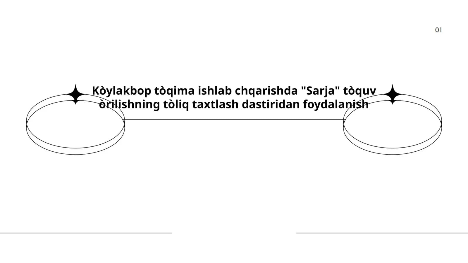 Sarja to'quv o'rilishi