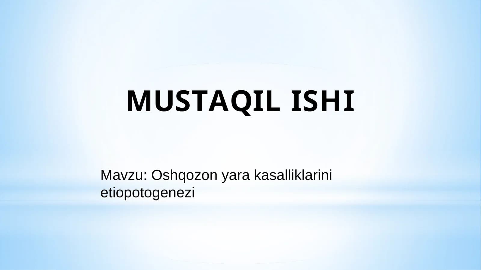 Oshqozon yara kasalliklarini etiopotogenezi