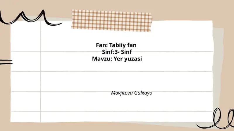 Yer yuzasi