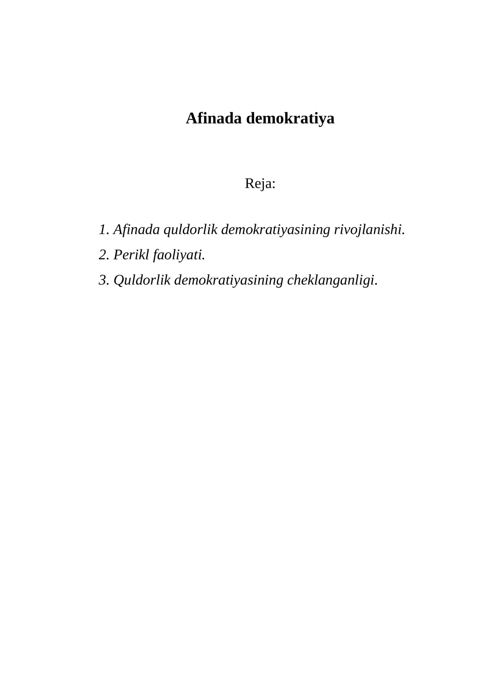 Afinada demokratiya