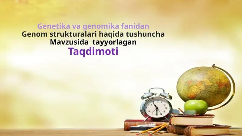 Genom strukturalari haqida tushuncha