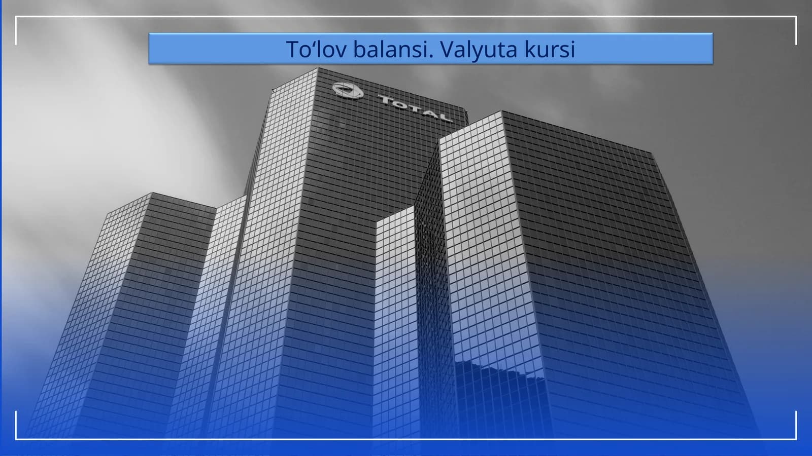 To‘lov balansi. Valyuta kursi