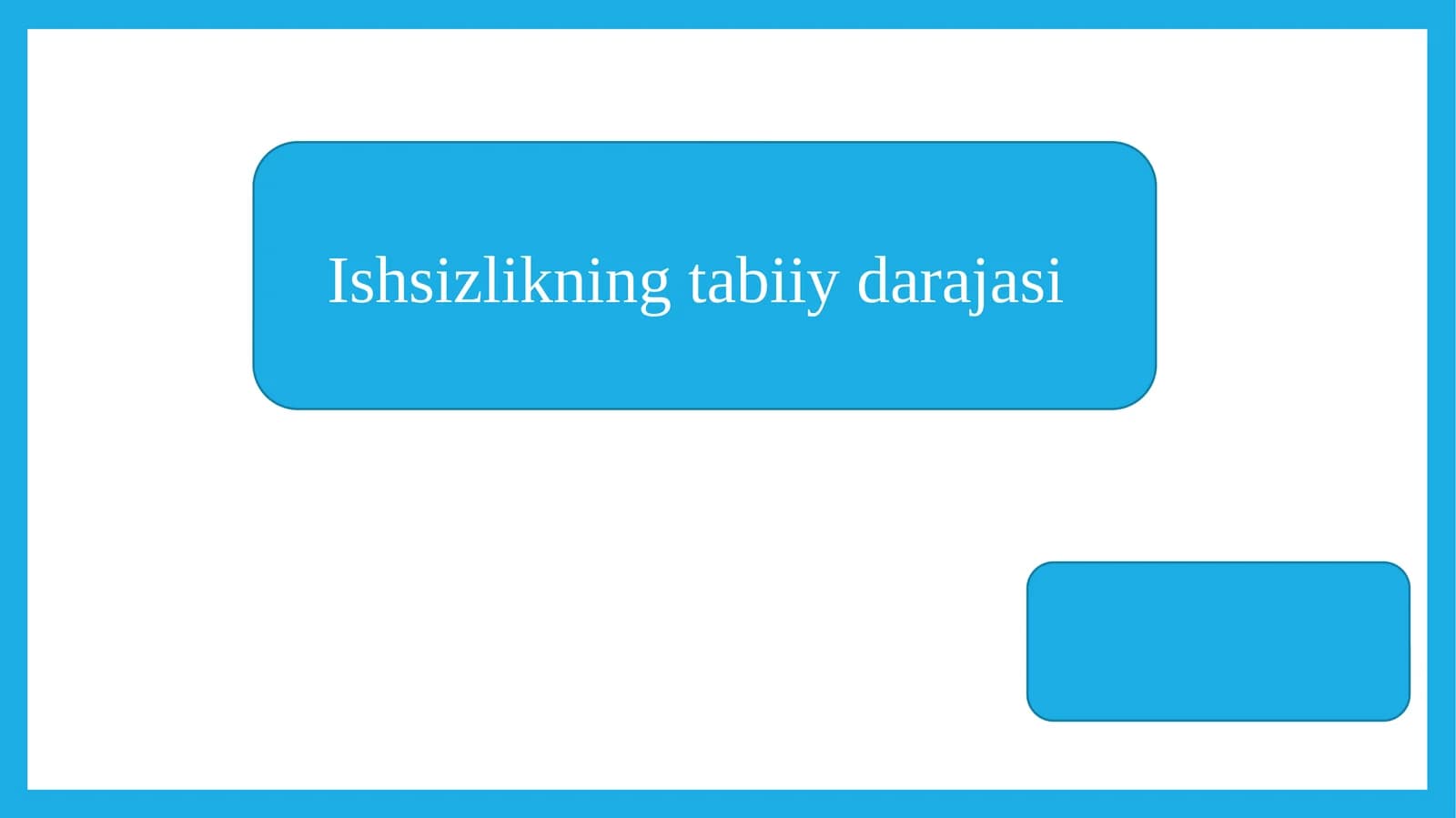 Ishsizlikning tabiiy darajasi