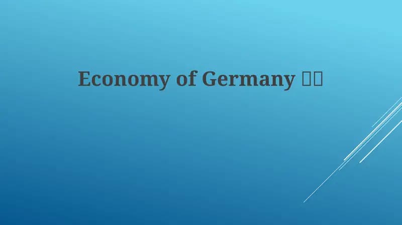 Economy of Germany