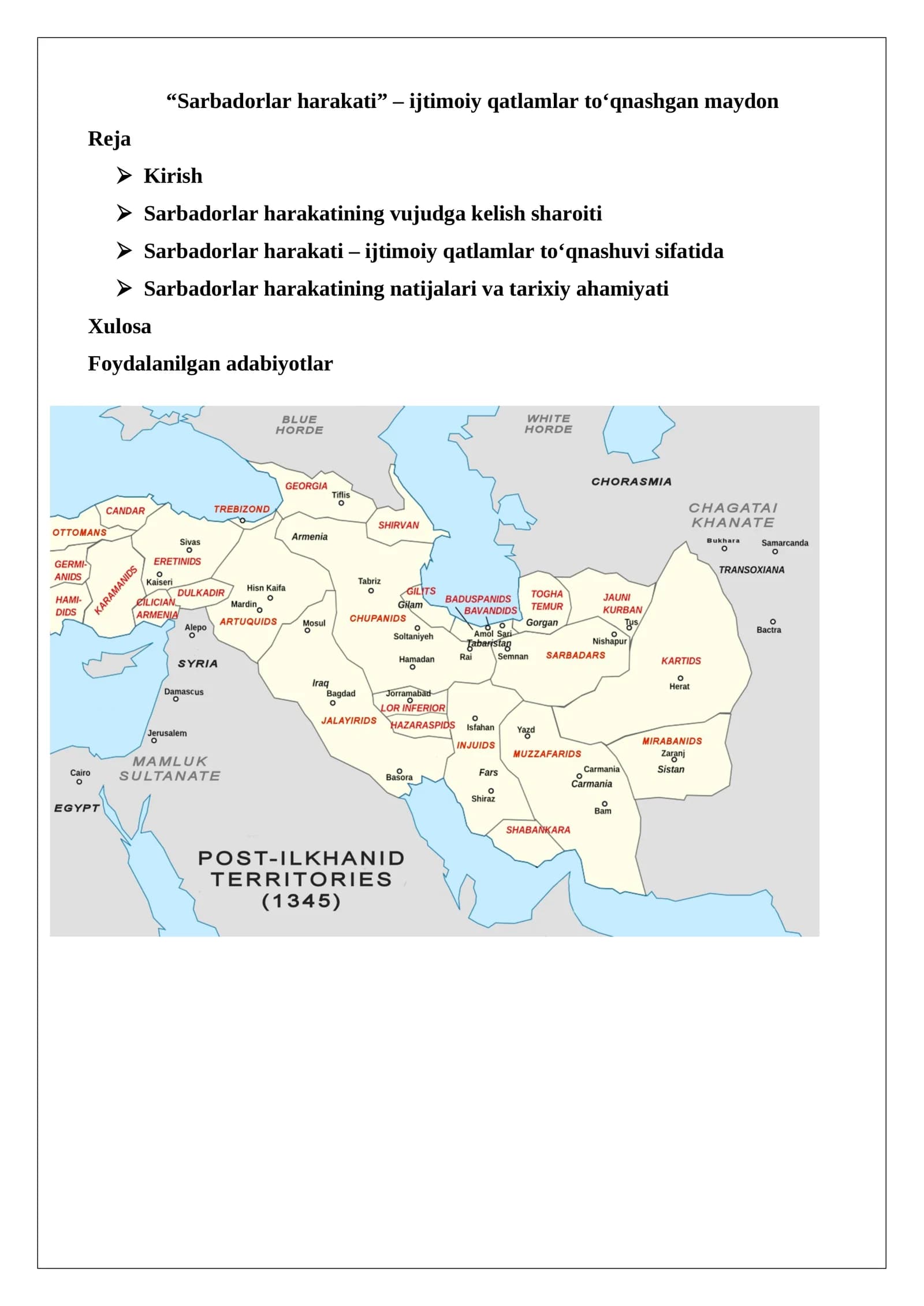 “Sarbadorlar harakati” – ijtimoiy qatlamlar to‘qnashgan maydon