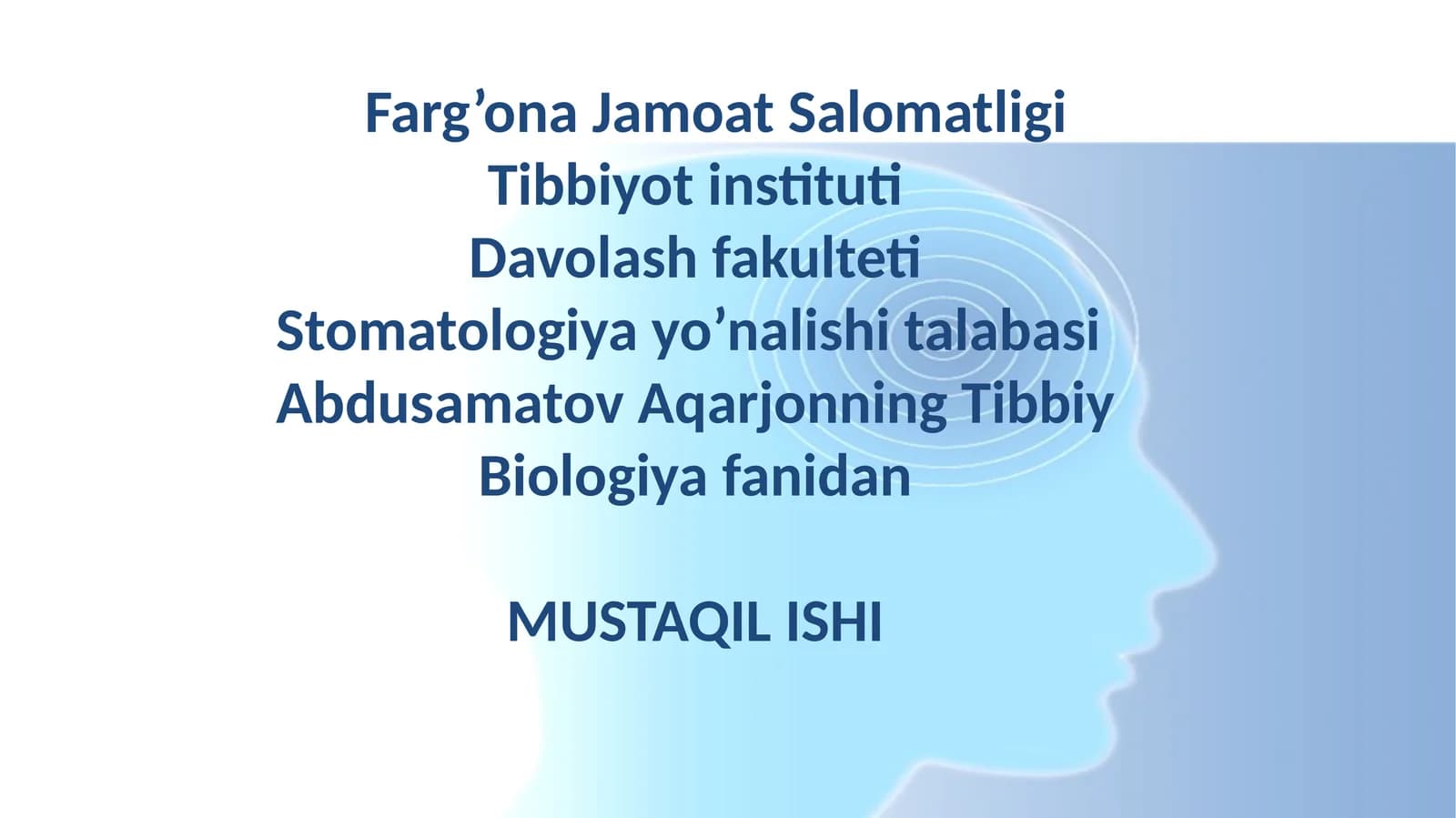 Parazit salomatligi