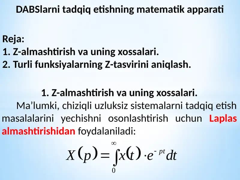 Matematik apparati