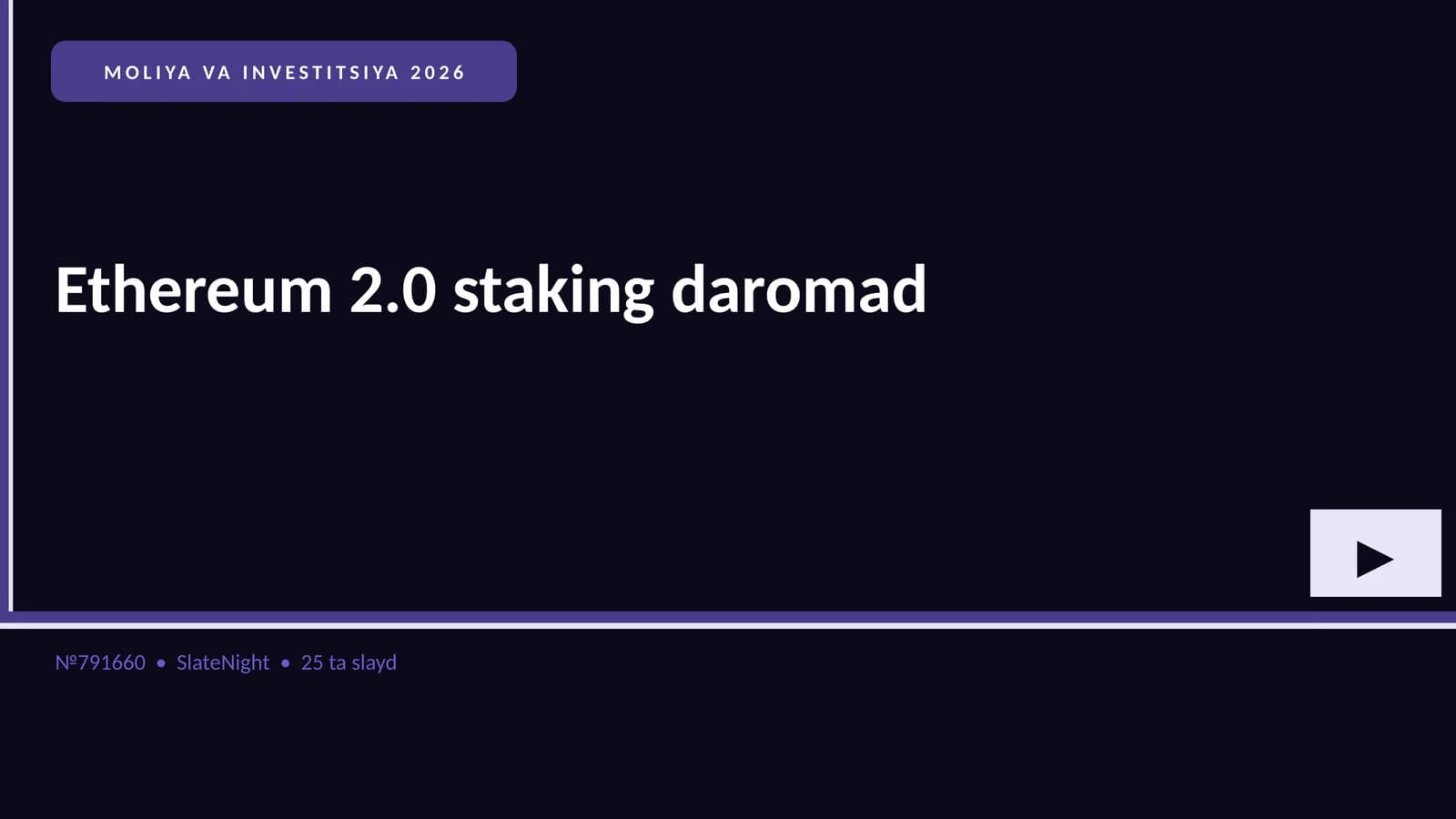 Ethereum 2.0 staking daromad