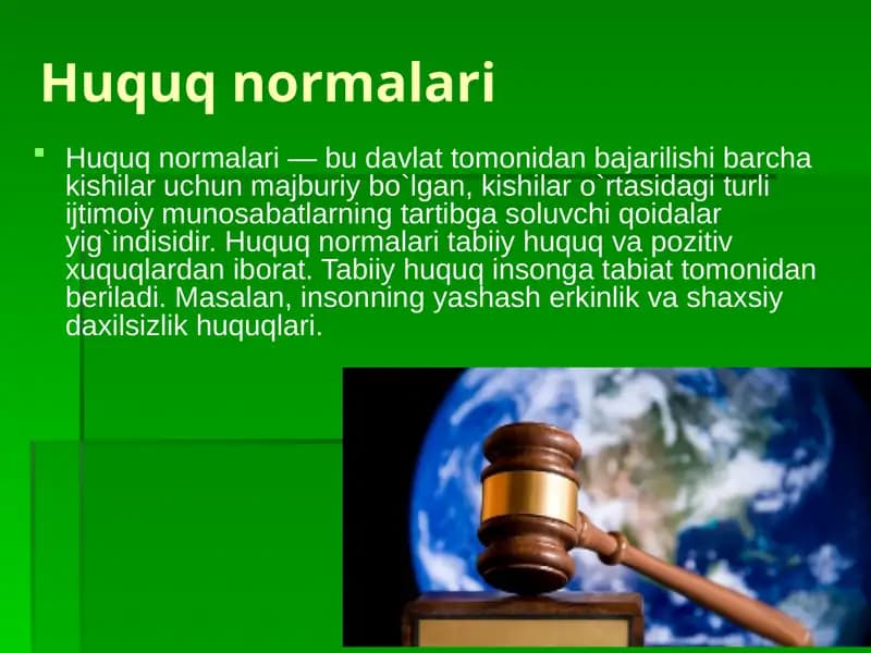 Huquqnormalari