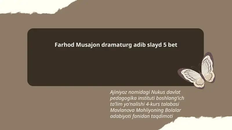 Bolalar adabiyoti taqdimoti