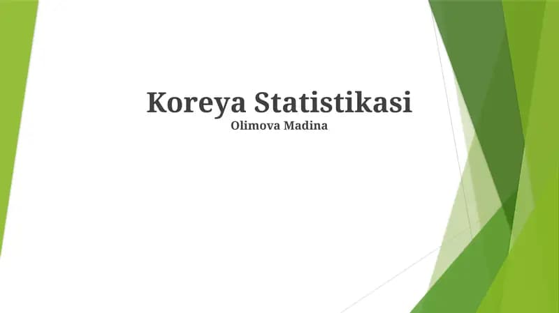 Koreya Statistikasi
