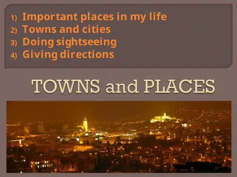 Important places in my life