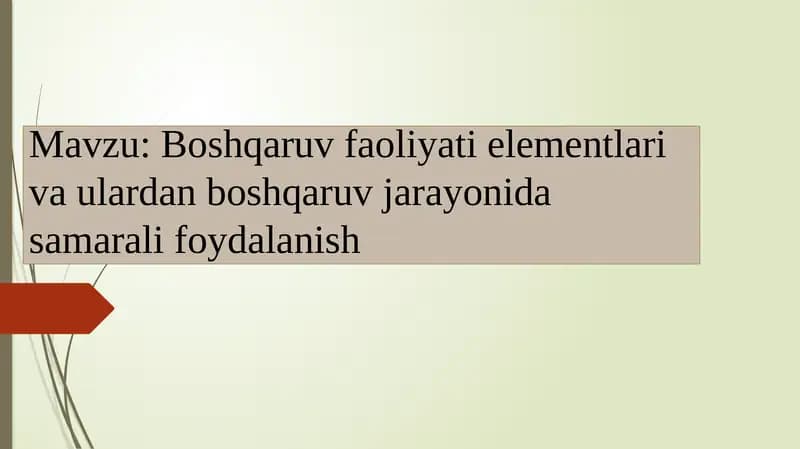 Insonresurslarini boshqarish