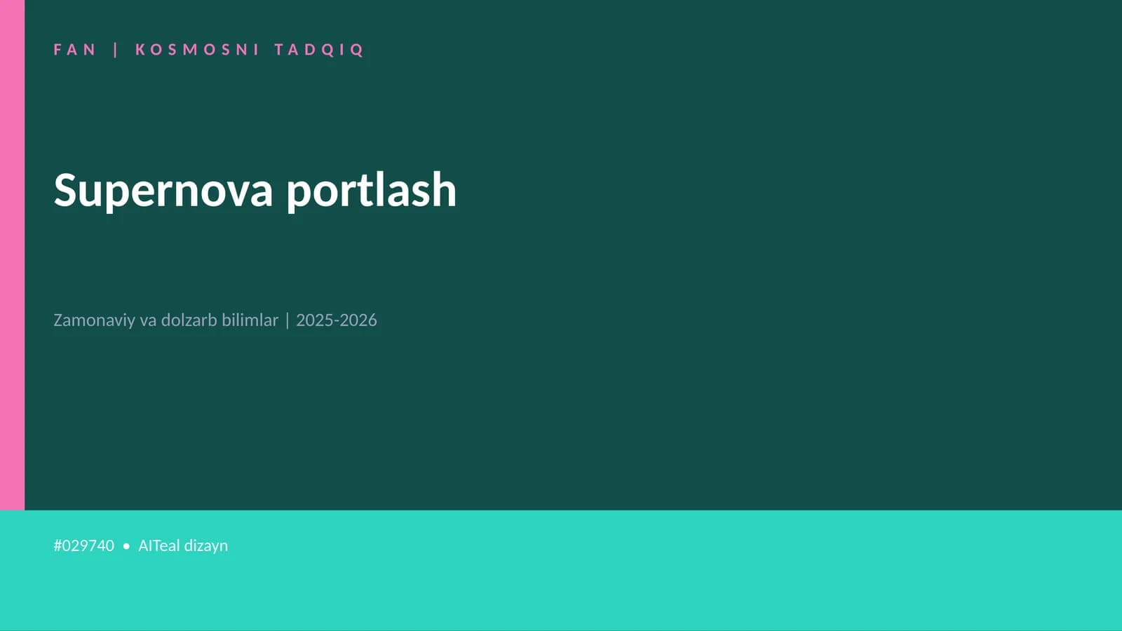 KOSMOSNI TADQIQ