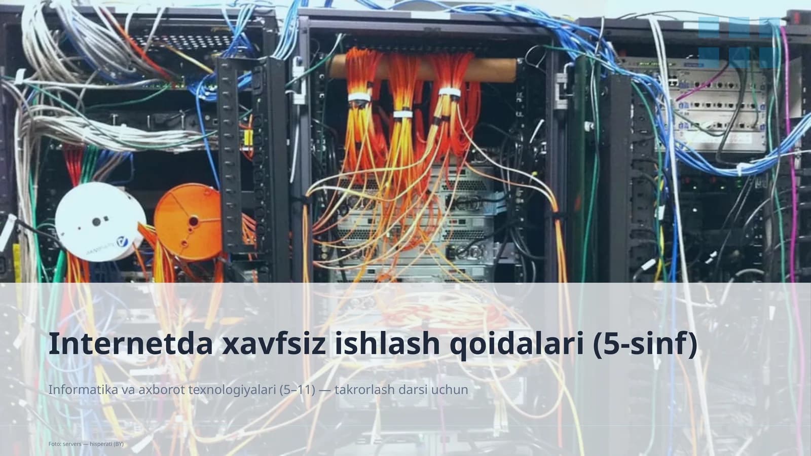 Internetda xavfsiz ishlash qoidalari (5-sinf)