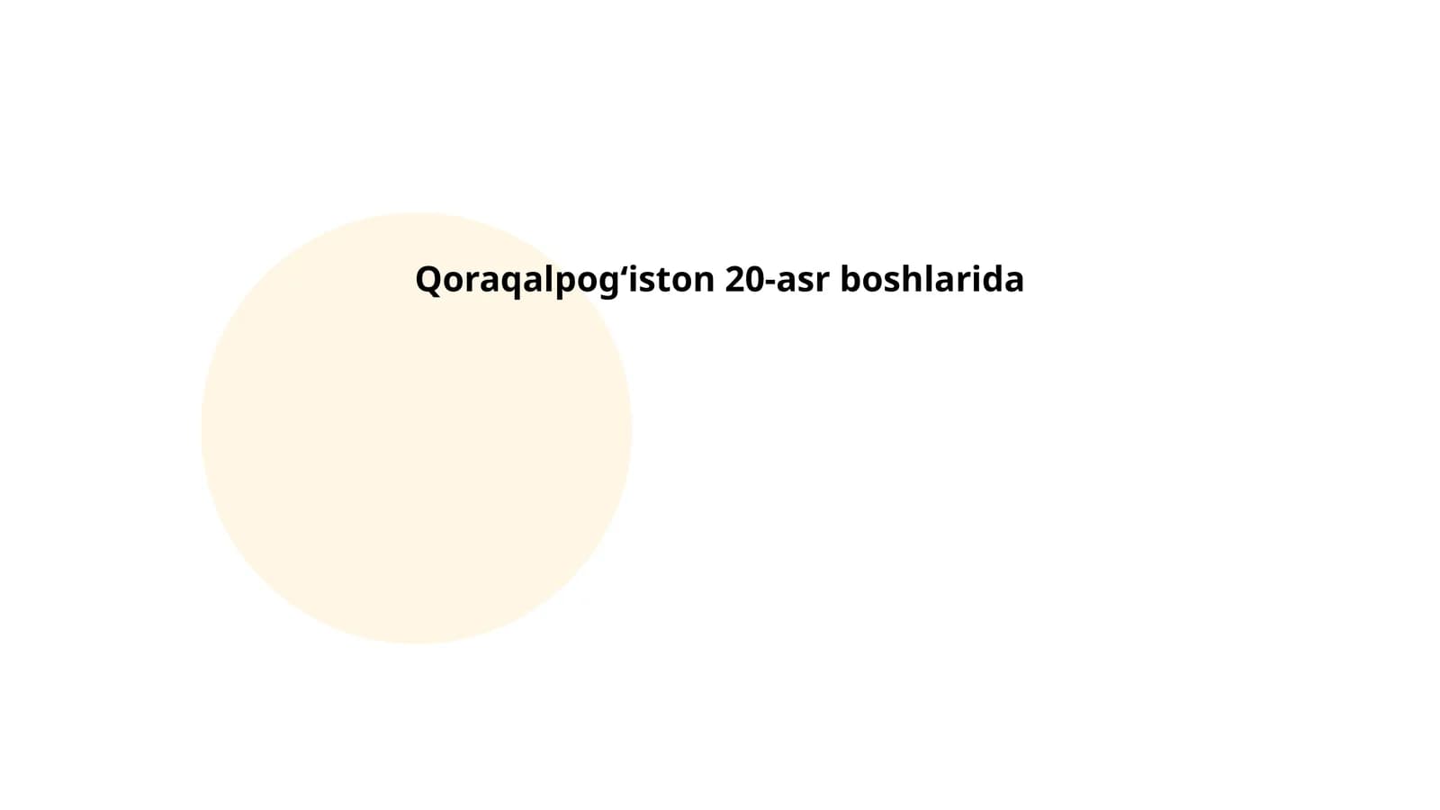 Qoraqalpogʻistonning siyosiy holati 20-asr boshlarida