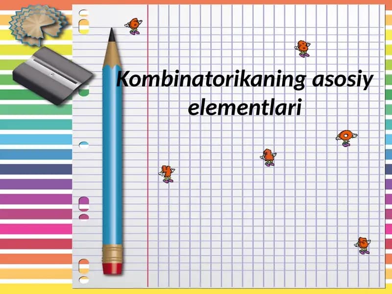 Kombinatorikaning asosiy elementlari