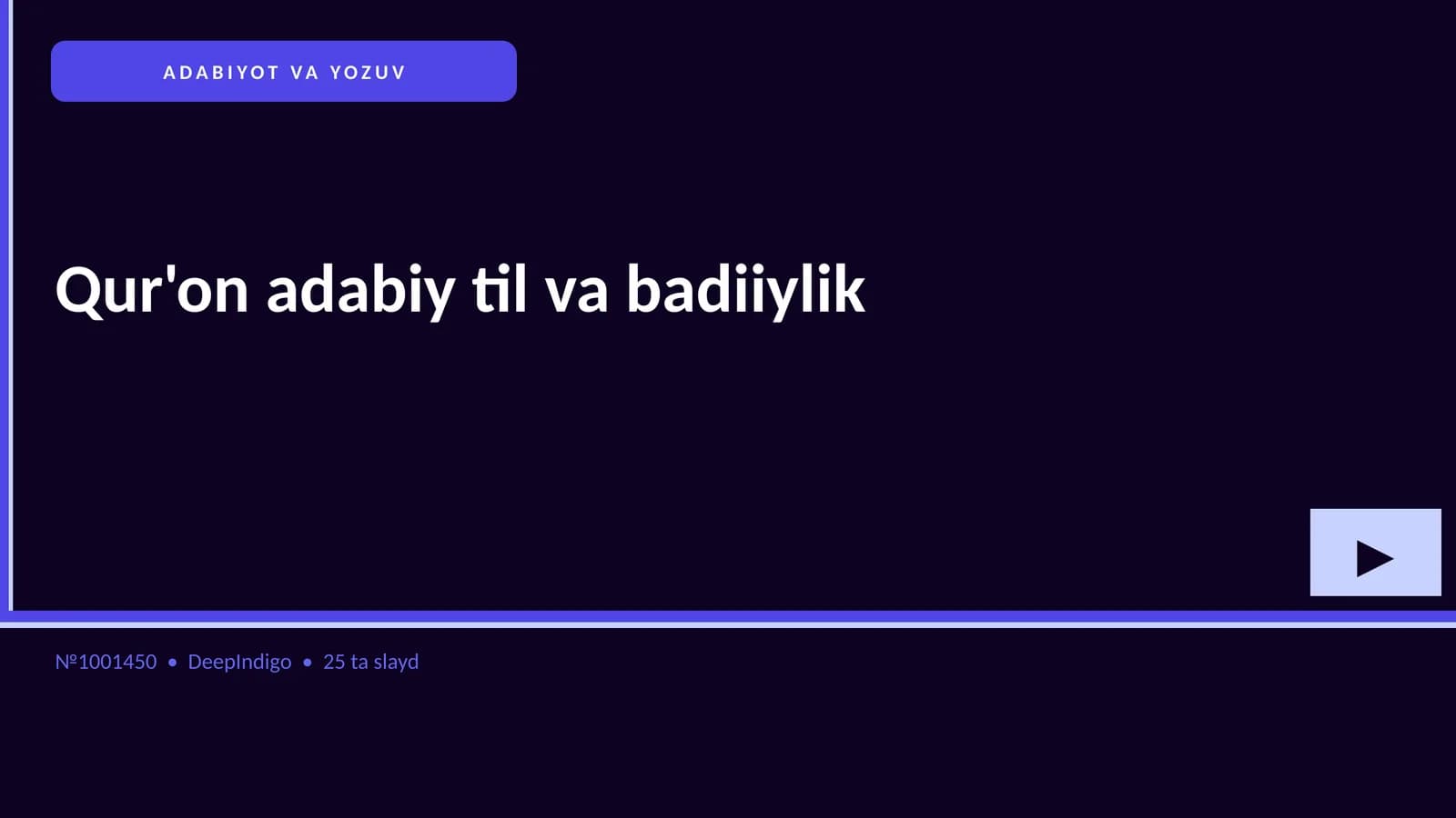 Qur'on adabiy til va badiiylik