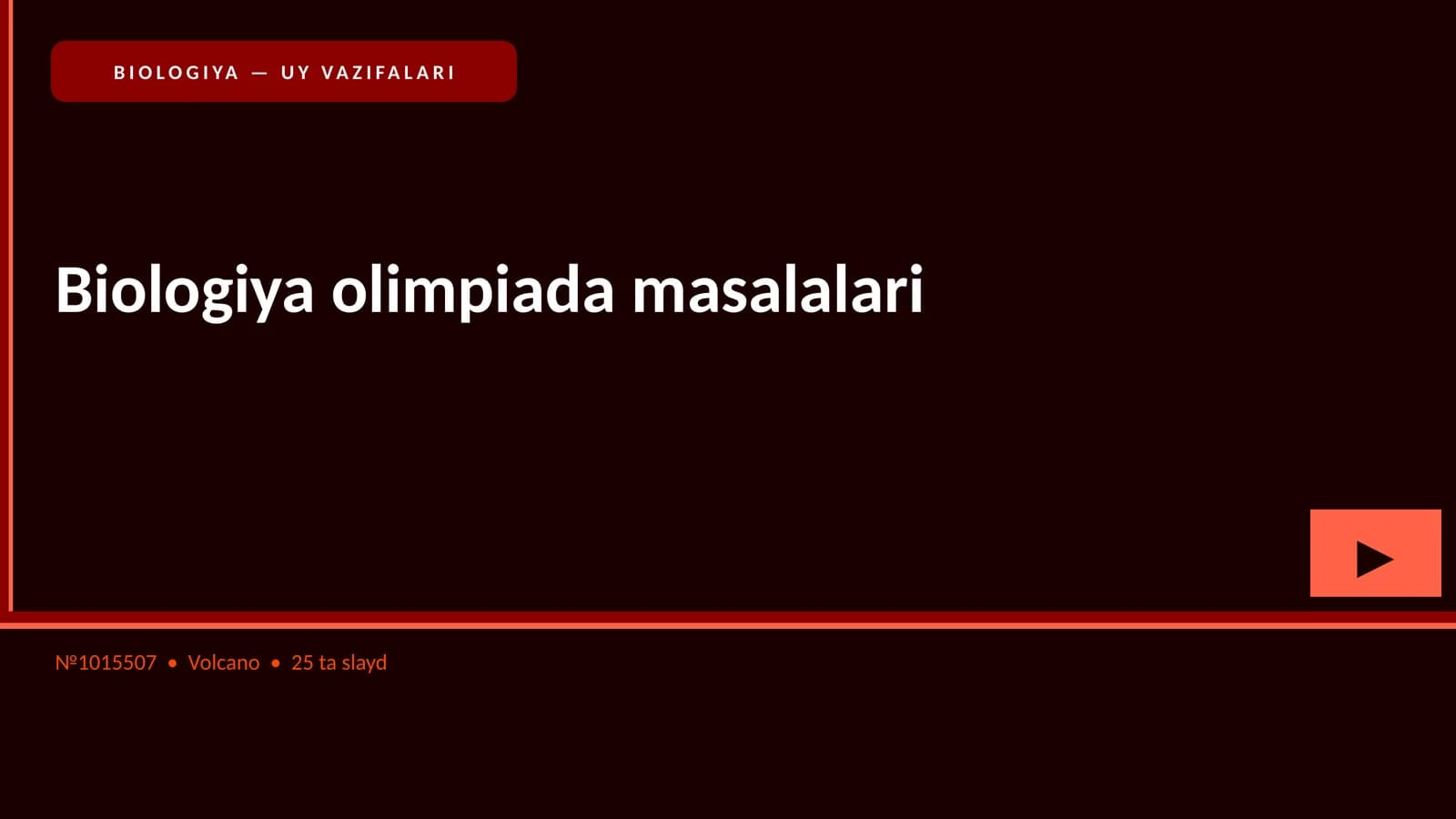 Biologiya olimpiada masalalari
