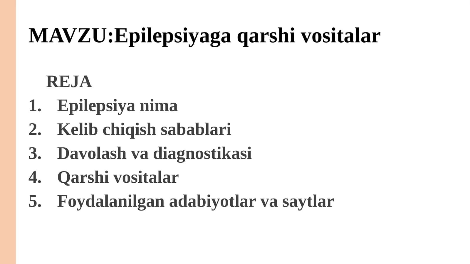Epilepsiyaga qarshi vositalar