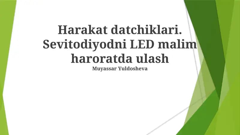 Harakat datchiklari