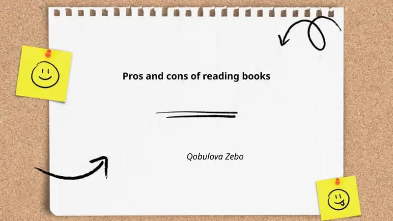 Pros and cons of reading books