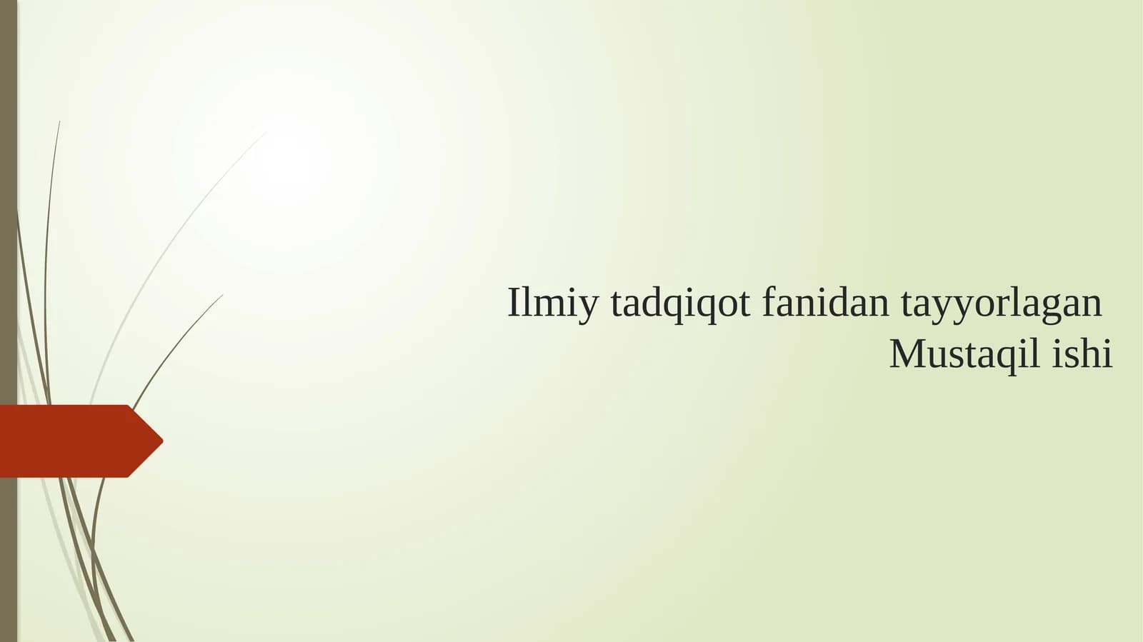 Ilmiytadqiqotchilikning rejalashtirilishi