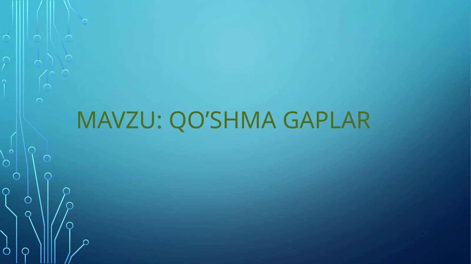 Qo’shma gaplar