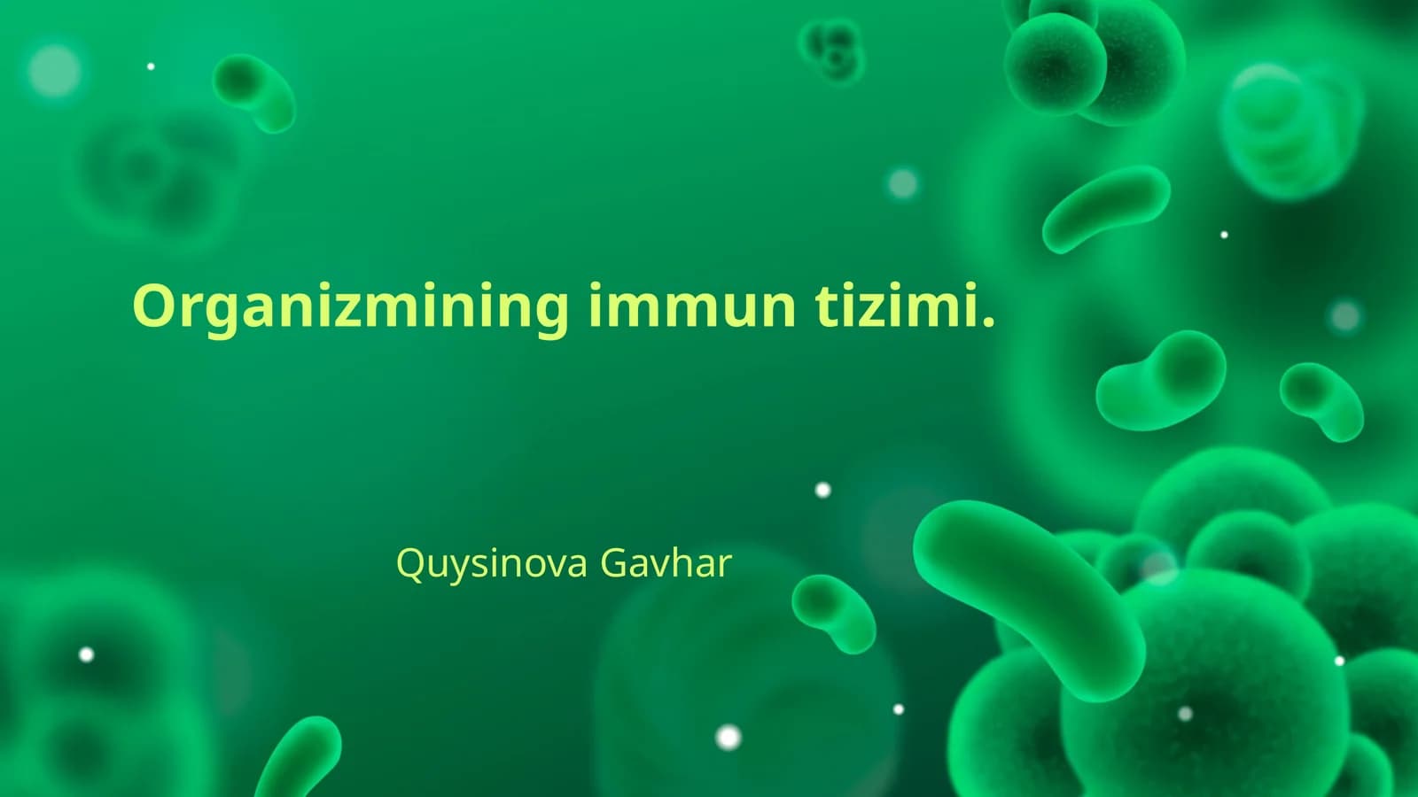 Organizmining immun tizimi