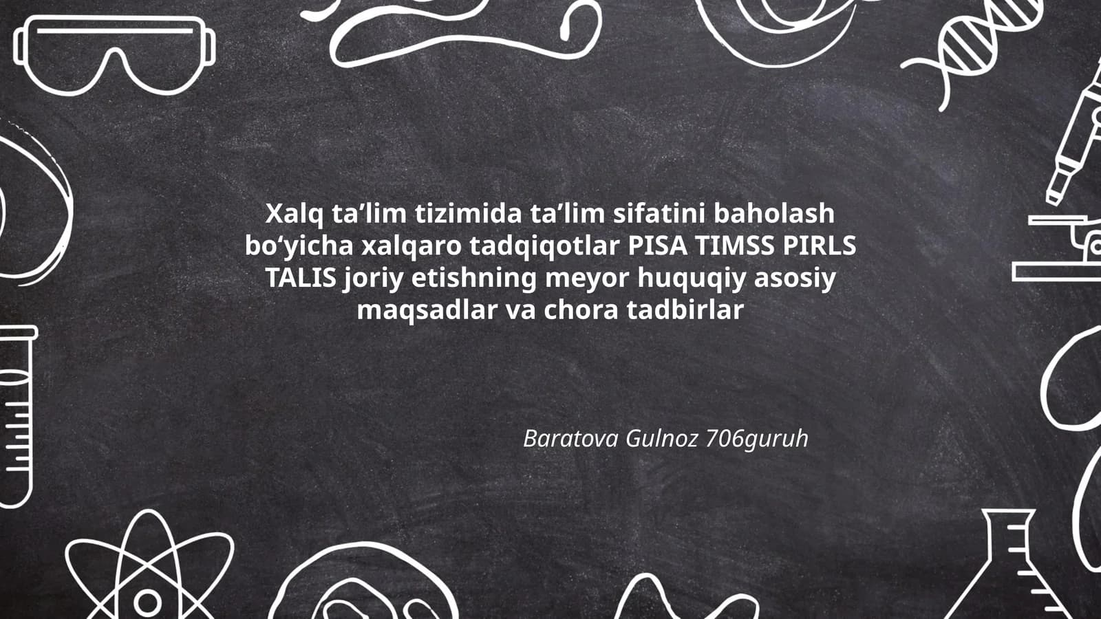 Baratova Gulnoz 706guruh