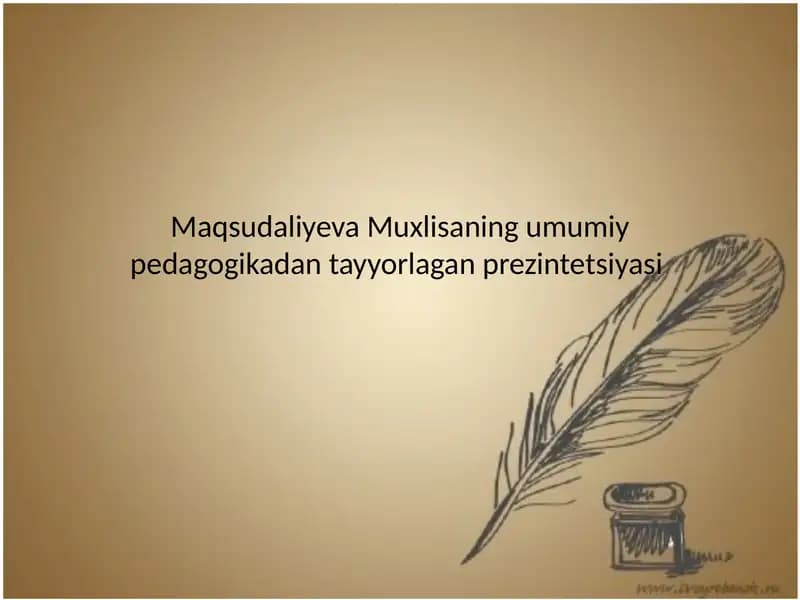Tarbiya qonuniyatlari
