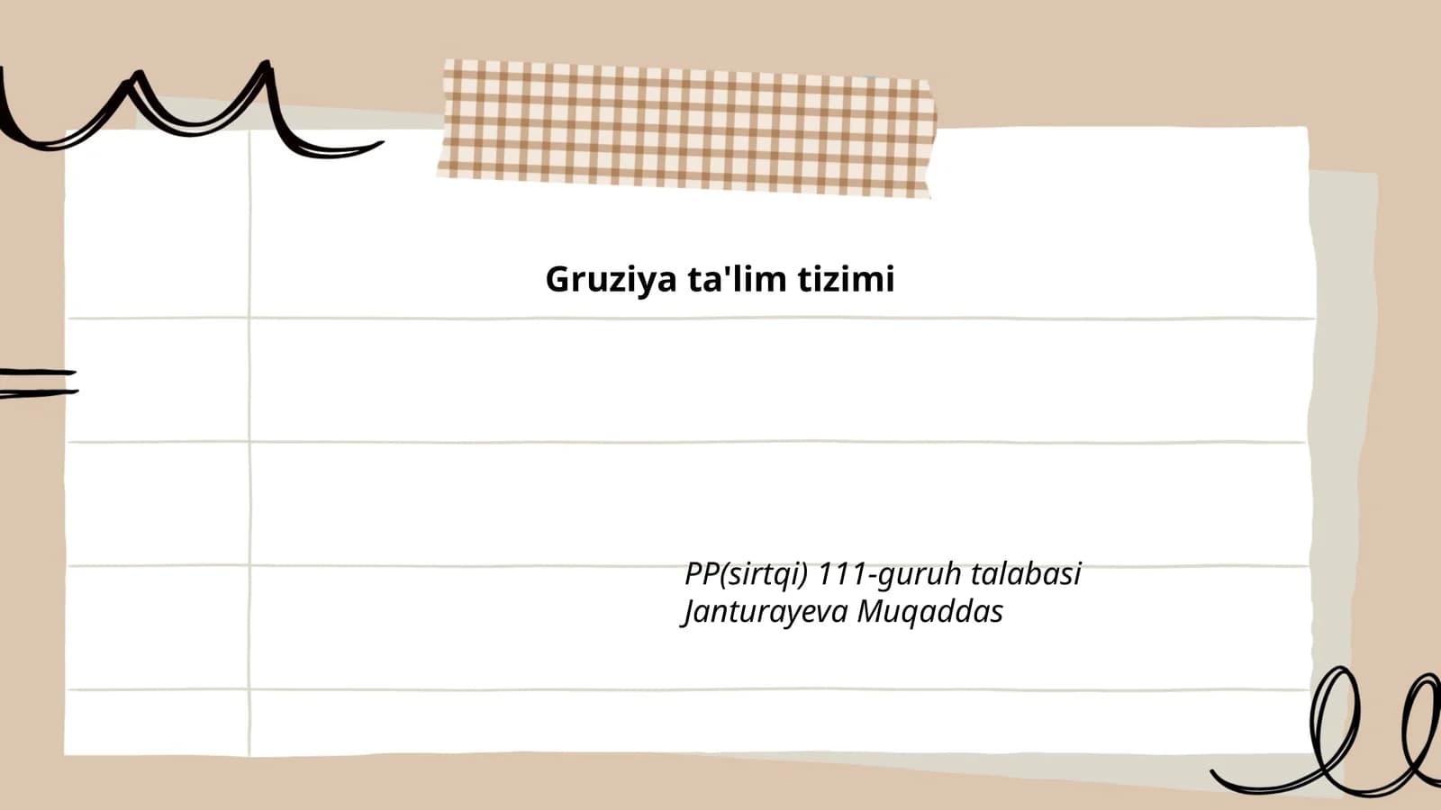 Gruziyada oliy ta'lim tizimi