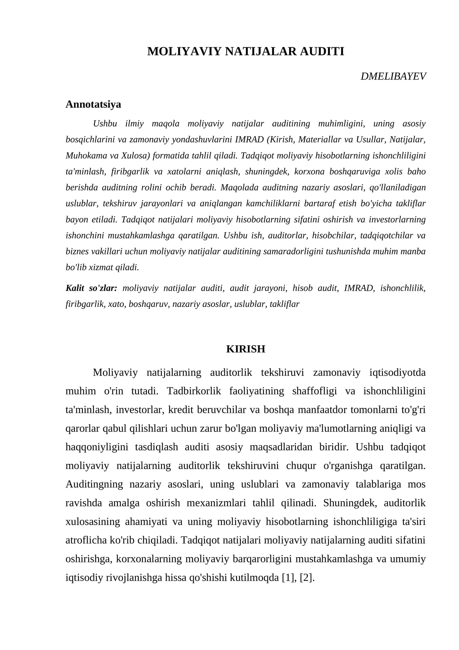 MOLIYAVIY NATIJALAR AUDITI