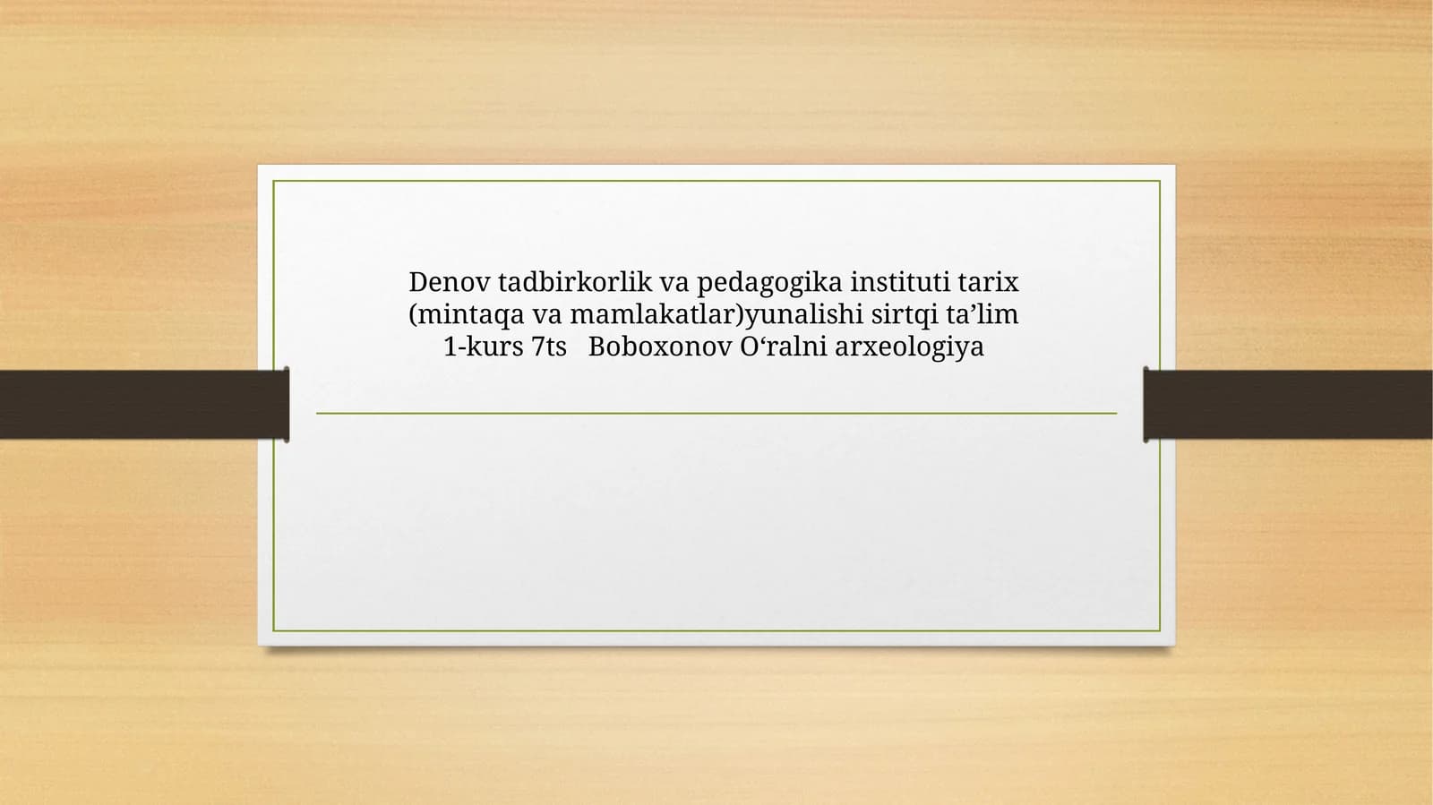 Neolit davri haqida arxeologiya