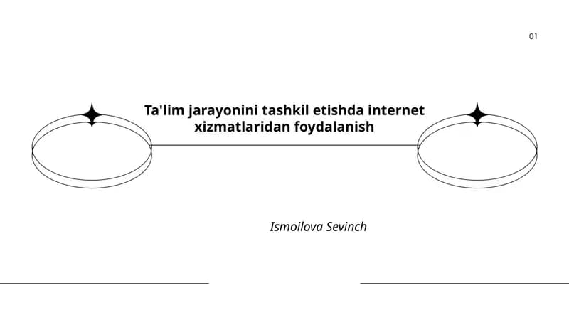 Internet xizmatlari ta'lim jarayonini samaradorligini oshiradi