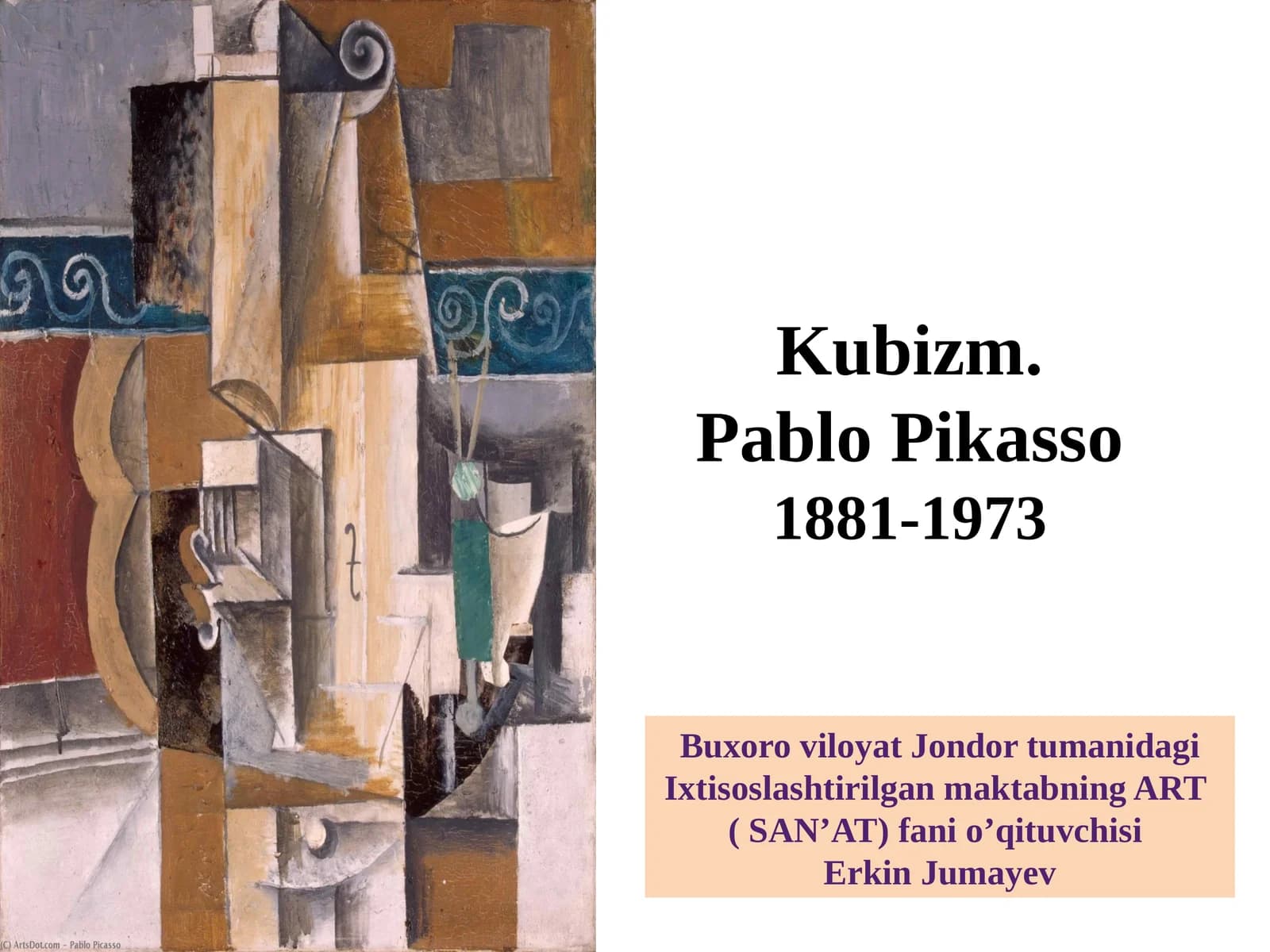 Kubizm.PabloPikasso1881-1973