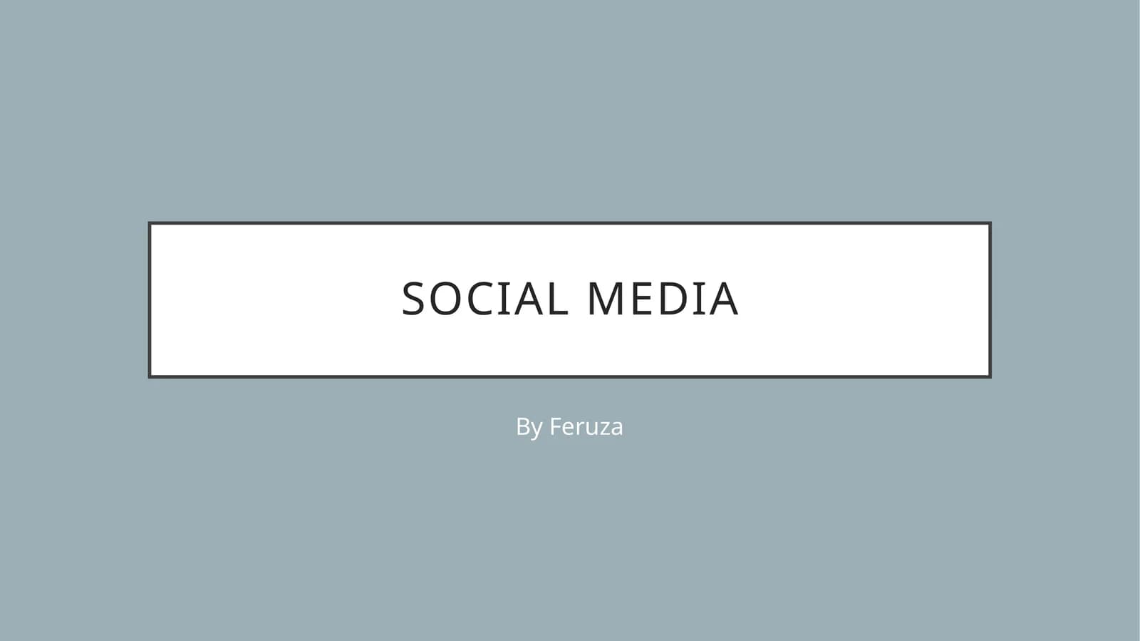 SocialMedia in Our Daily Life