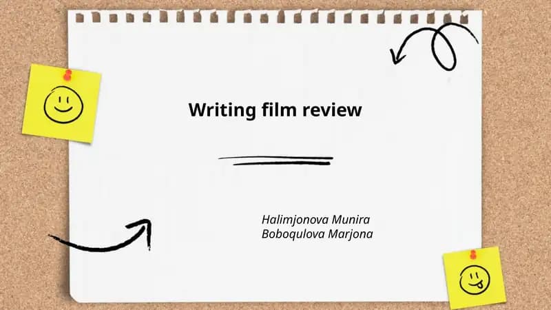 Writing film review