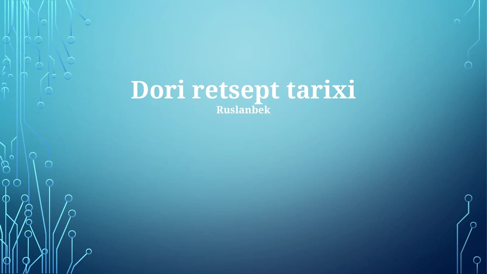 Dori retsept tarixi