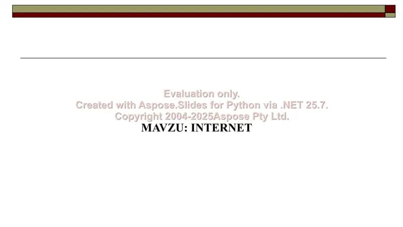 Internet haqida taqdimot