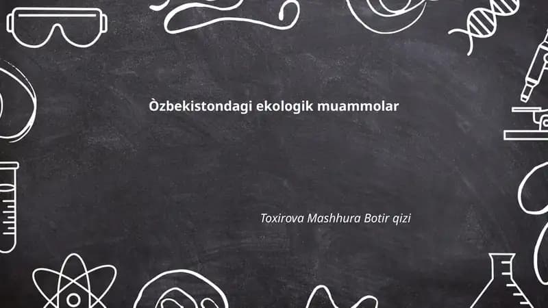 Òzbekistondagi ekologik muammolar