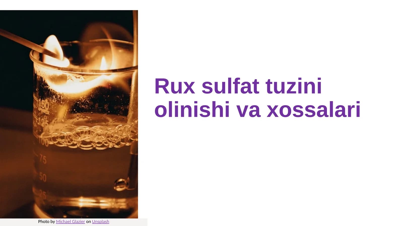 Rux  sulfat  tuzini  olinishi  va  xossalari