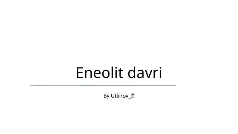 Eneolit davri