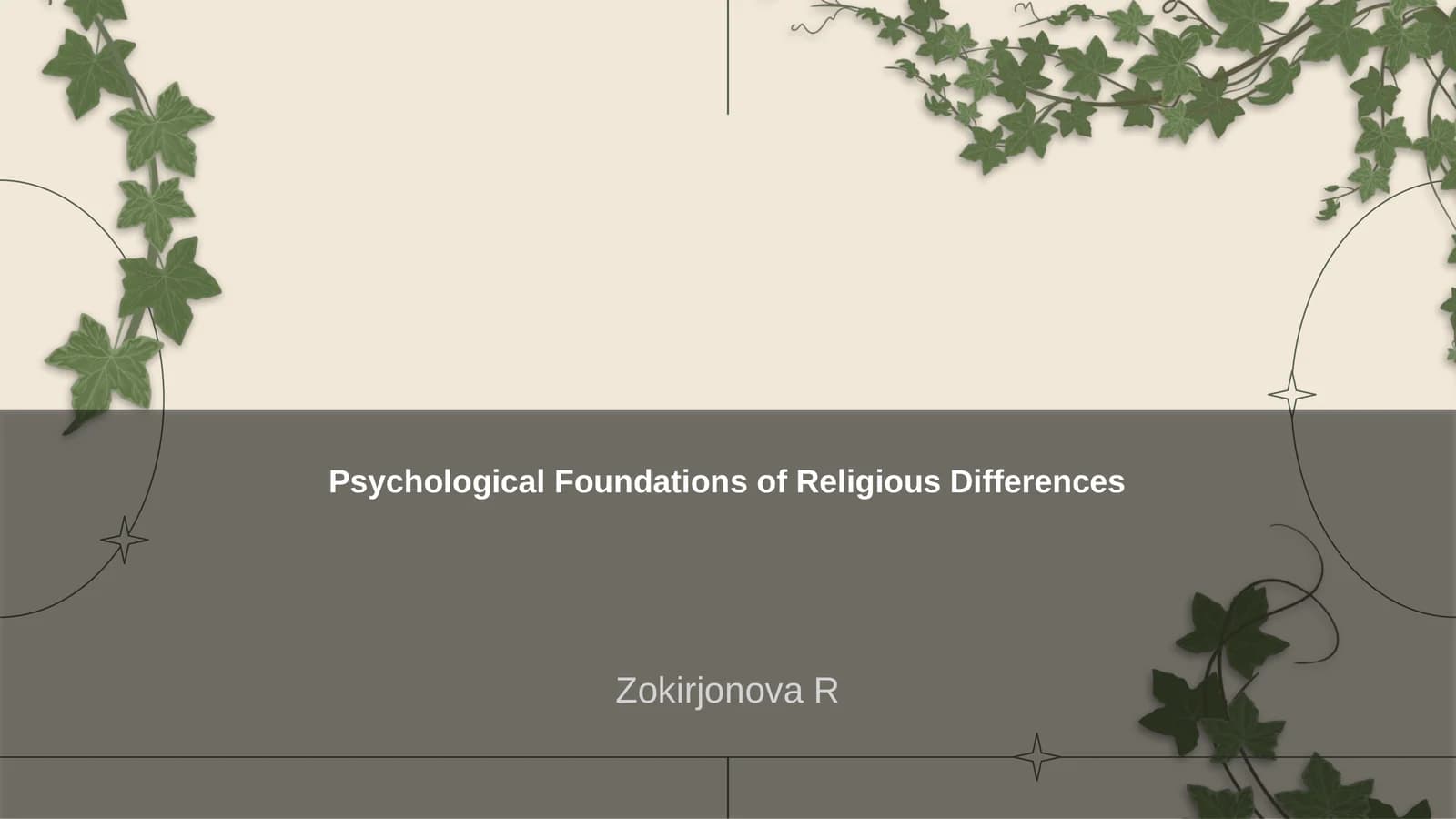 Psychological Foundations of Religious Differences