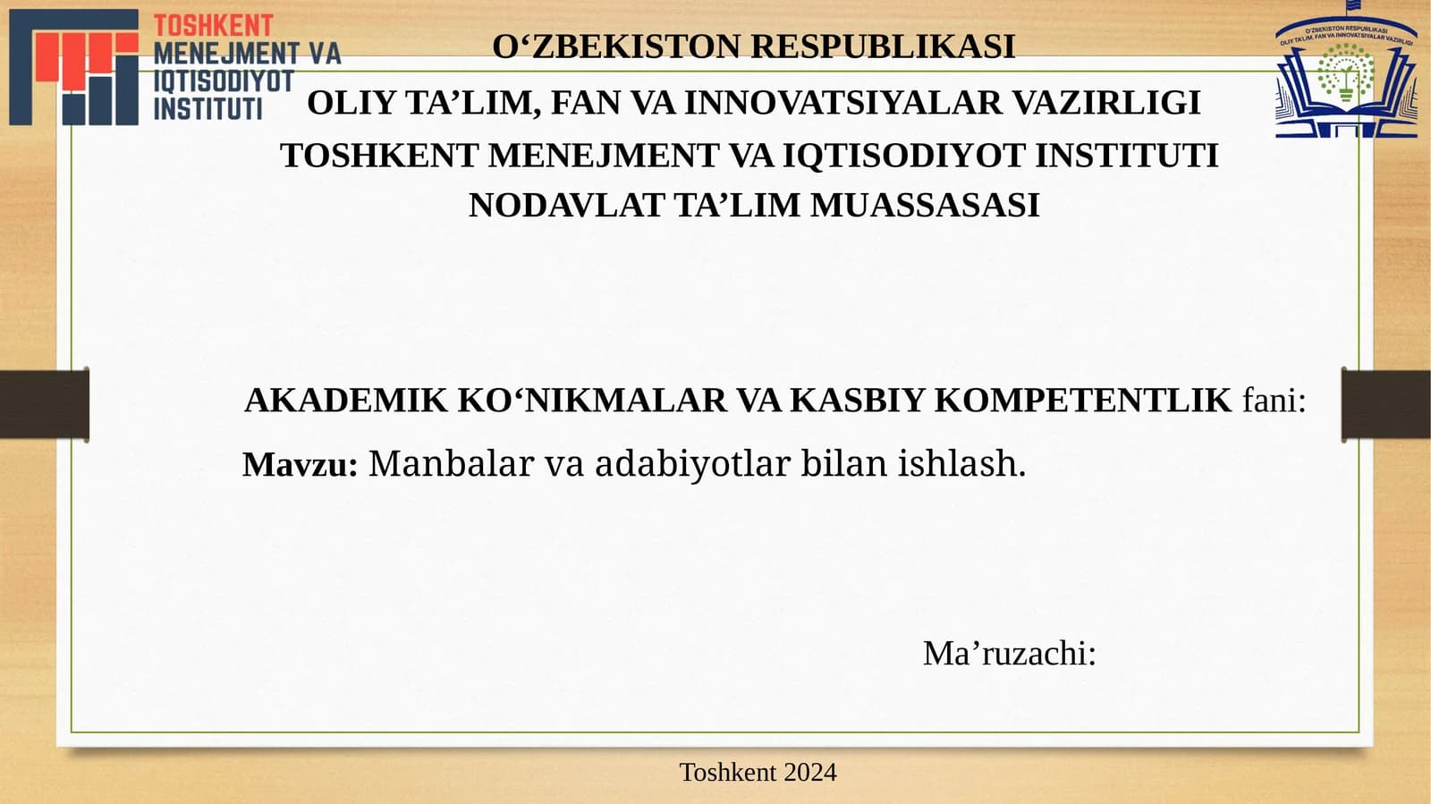 Manbalarvaadabiyotbilanishlash