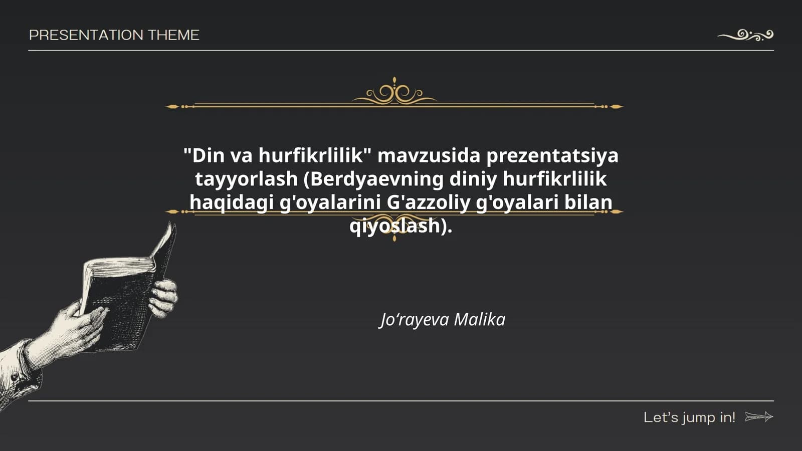 "Din va hurfikrlilik"